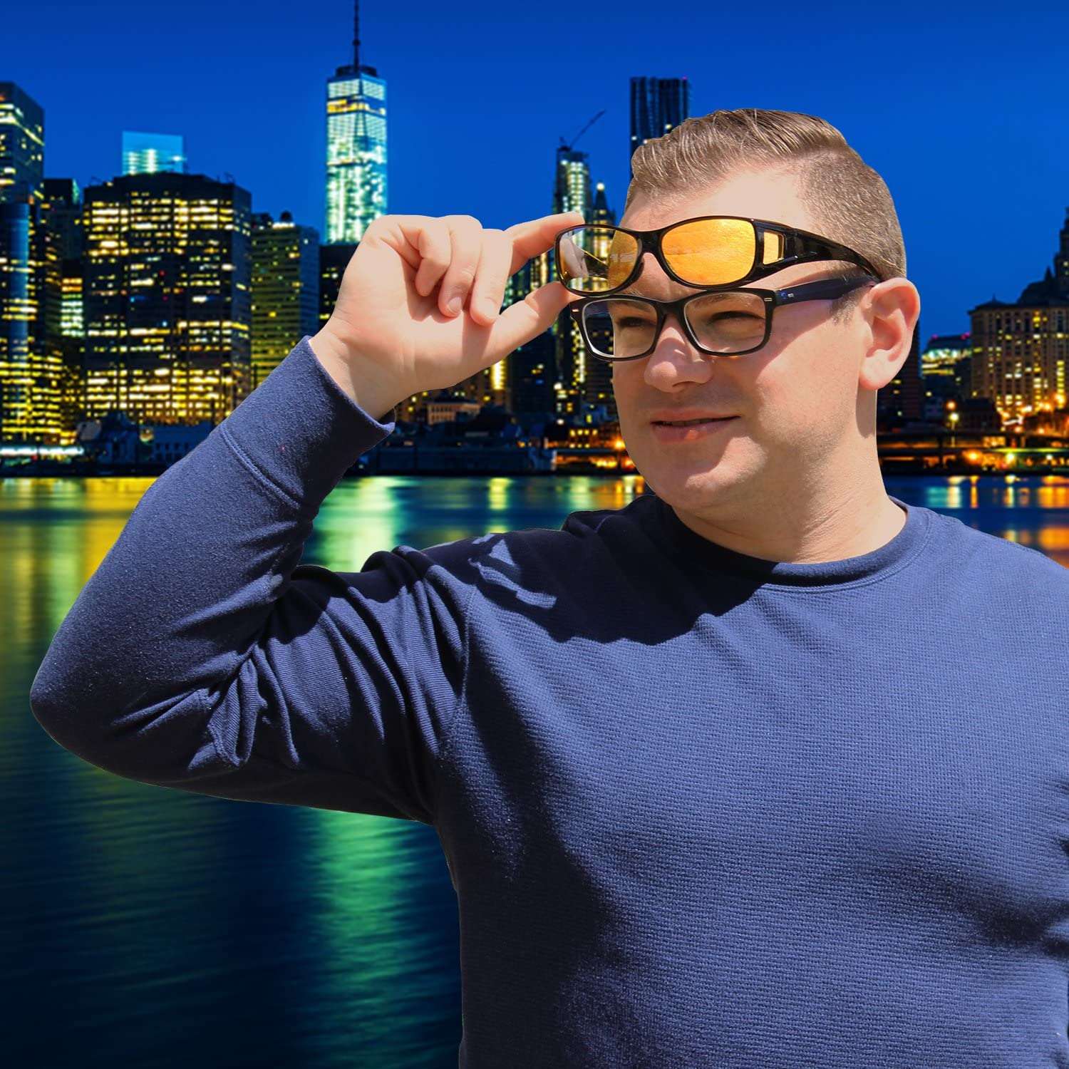 Day and Night Vision Glasses (Pack Of 2)