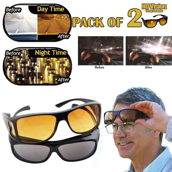 Day and Night Vision Glasses (Pack Of 2)
